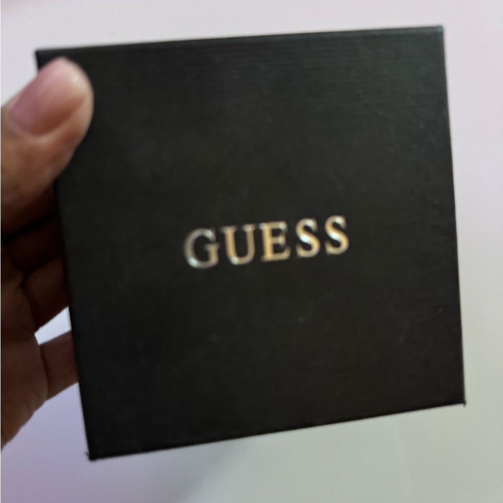Guess Empty Watch Box Black Storage Or Gift Box